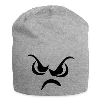 Der böse Blick - Jersey-Beanie - Grau meliert - Vorne