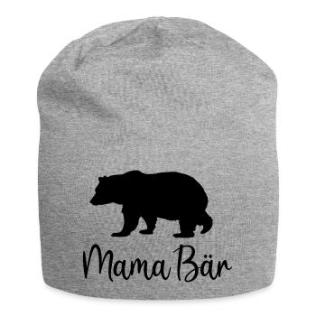 Mama Bär Beste Mutter Muttertag Geschenk Eltern - Jersey-Beanie - Grau meliert - Vorne