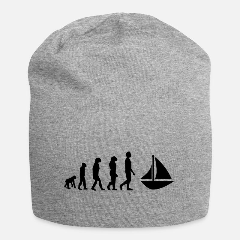 Evolution Segelboot - Jersey-Beanie - Grau meliert