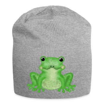 Frog - Jersey Beanie - heather grey - Front