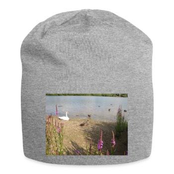 ENTE IN EINEM SEE - Jersey-Beanie - Grau meliert - Vorne