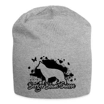 BERGER BLANC SUISSE Dogs Dog Wilsigns - Jersey Beanie - heather grey - Front