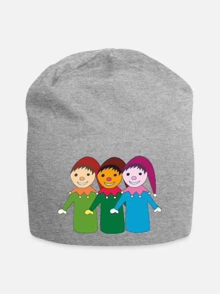 kasper und freunde - Jersey-Beanie - Grau meliert