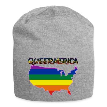 pride america queer gay lesbian love USA ÉTATS-UNIS - Bonnet en jersey - gris chiné - Devant