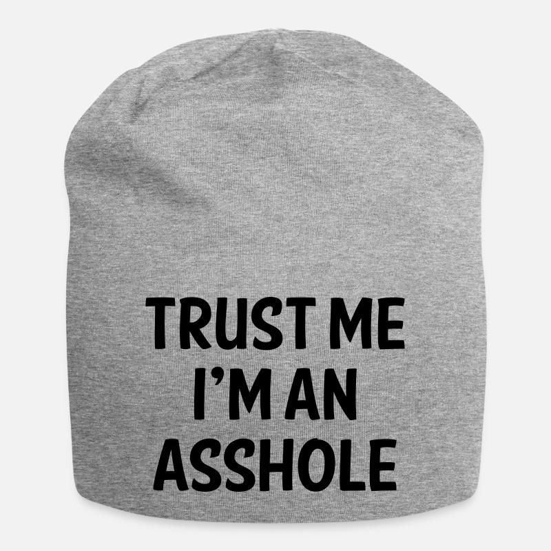 GLAUB MIR, ICH BIN EIN ARSCHLOCH - Jersey-Beanie - Grau meliert