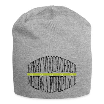funny quote hearbeat sayings plumber funny - Jersey Beanie - heather grey - Front