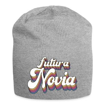 Futura Novia Girlfriend Engagement Wedding Gift - Jersey Beanie - heather grey - Front