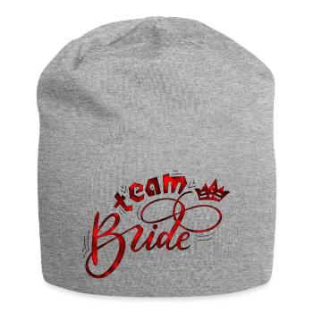 Braut Braut Hochzeit Junggesellenabschied Brautjungfernabschied - Jersey-Beanie - Grau meliert - Vorne
