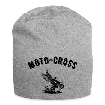 Motocross - Jersey-Beanie - Grau meliert - Vorne