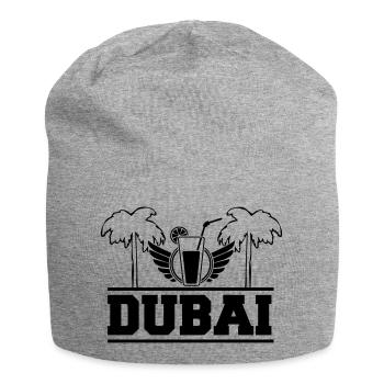 Dubai - Jersey Beanie - heather grey - Front
