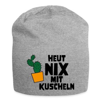 Kuscheln - Jersey-Beanie - Grau meliert - Vorne