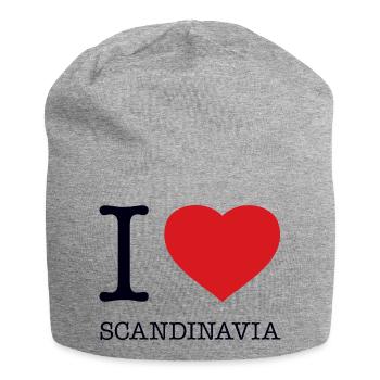 I LOVE SCANDINAVIA Skandinavien - Jersey Beanie - heather grey - Front