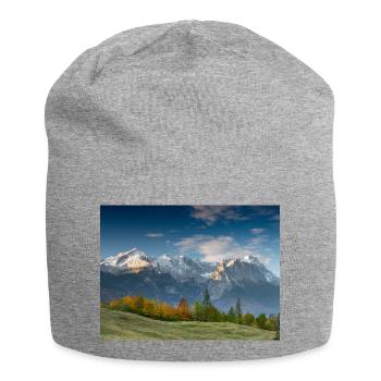 Autumn atmosphere below the Zugspitze - Jersey Beanie - heather grey - Front