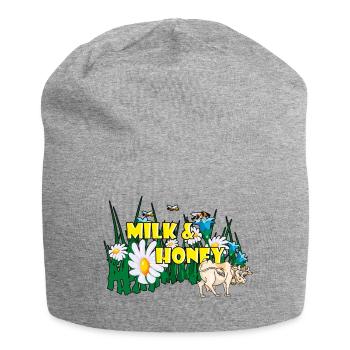 LAIT & MIEL - Bonnet en jersey - gris chiné - Devant