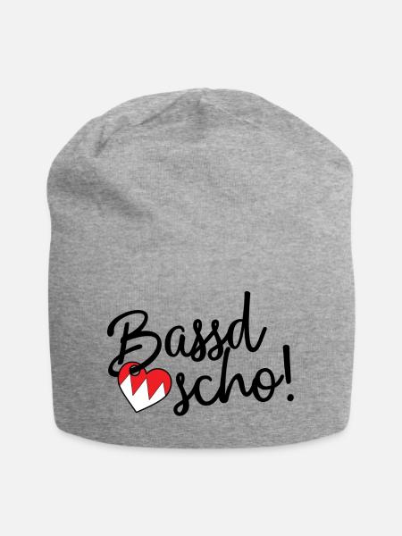 Bassd scho! - Jersey-Beanie - Grau meliert