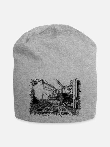 Kadett D - Jersey-Beanie - Grau meliert