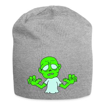 Zombie - Jersey-Beanie - Grau meliert - Vorne