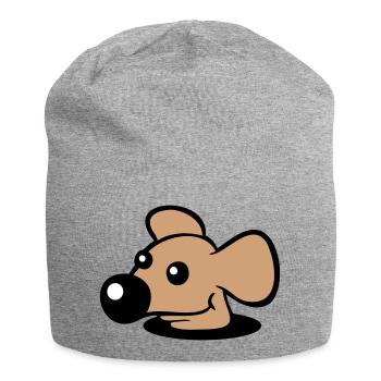 Souris Grand Nez Trou Inférieur Trou De Souris Peeps Mignon - Bonnet en jersey - gris chiné - Devant