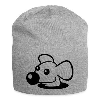 Souris Grand Nez Trou Inférieur Trou De Souris Peeps Mignon - Bonnet en jersey - gris chiné - Devant