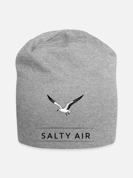 Salty air - Jersey-Beanie - Grau meliert