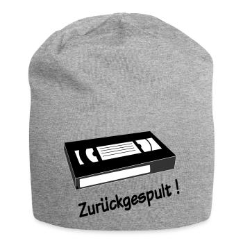 Zurueckgespult - Jersey-Beanie - Grau meliert - Vorne