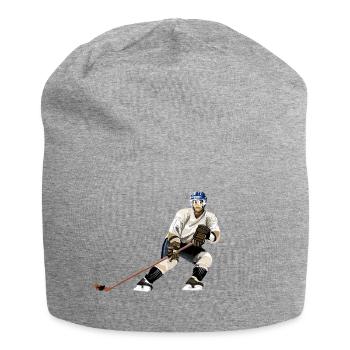 Les attaquants de hockey sur glace en action - Bonnet en jersey - gris chiné - Devant