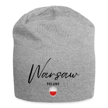 Elegantes Design Warschau, Warschau Polen - Jersey-Beanie - Grau meliert - Vorne