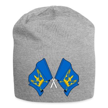 Drapeaux du Suffolk croisés - Bonnet en jersey - gris chiné - Devant