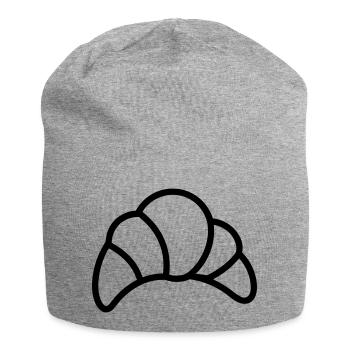 croissant - Bonnet en jersey - gris chiné - Devant