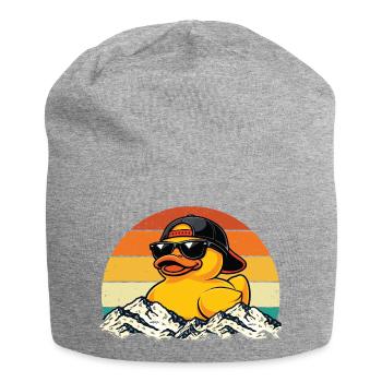 Cool Rubber Duck Duck Lover Duckie Duckling - Jersey Beanie - heather grey - Front