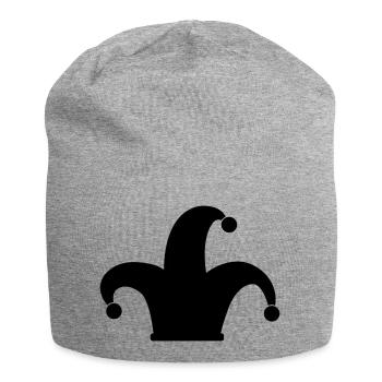 Clown hat - Jersey Beanie - heather grey - Front