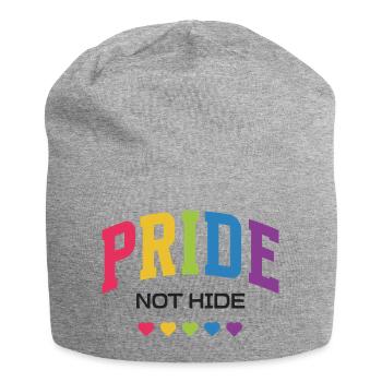 LGBTQ Pride Month - Pride Not Hide - Jersey Beanie - heather grey - Front