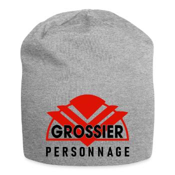 Gossier personnage - Bonnet en jersey - gris chiné - Devant