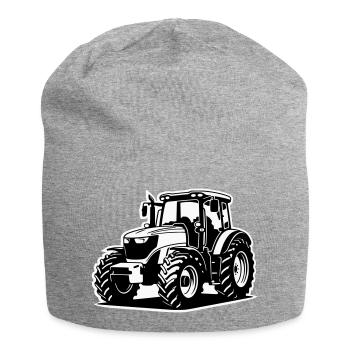 Tracteur / Tracteur / Tracteur (2 couleurs) - Bonnet en jersey - gris chiné - Devant
