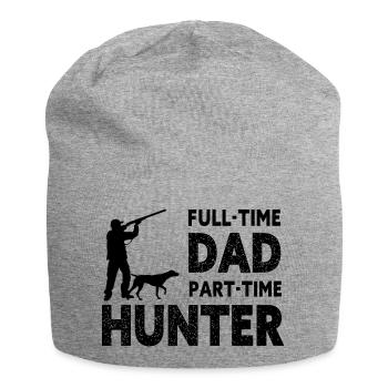 Vollzeit-Vater Teilzeit-Jäger – Geschenk für den Vater - Jersey-Beanie - Grau meliert - Vorne