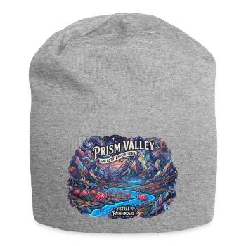 Crystal Valley and Space Flamingos - Jersey Beanie - heather grey - Front