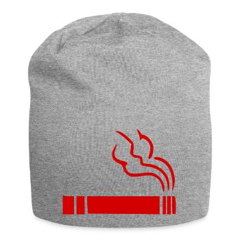 Zigarette Raucherbereich - Jersey-Beanie - Grau meliert - Vorne