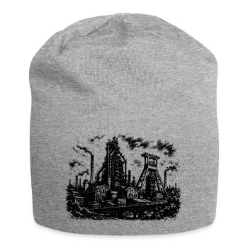 Ruhrpott Zeche - Jersey-Beanie - Grau meliert - Vorne