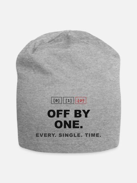 Off By One - Jersey-Beanie - Grau meliert