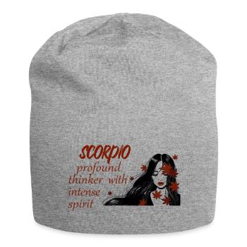 Scorpio spirit - Jersey Beanie - heather grey - Front