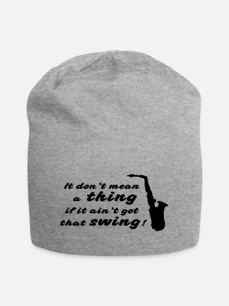 Dont mean a thing - Jersey-Beanie - Grau meliert