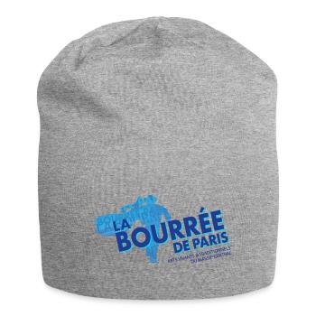 Logo La Bourrée - Bonnet en jersey - gris chiné - Devant