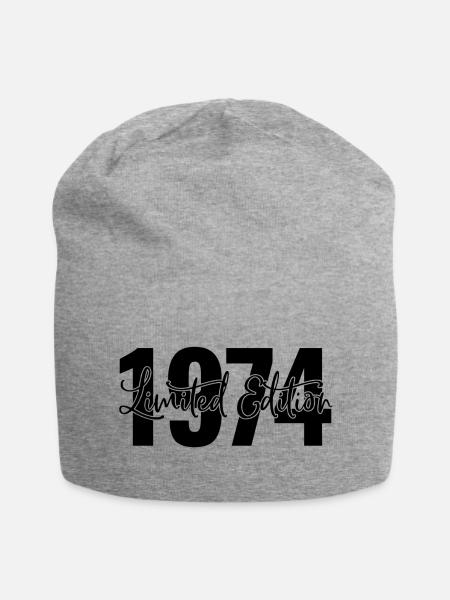 Limited edition 1974 - Jersey-Beanie - Grau meliert