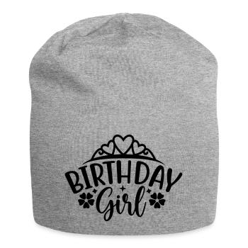Birthday Queen 8 Happy Birthday - Jersey Beanie - heather grey - Front