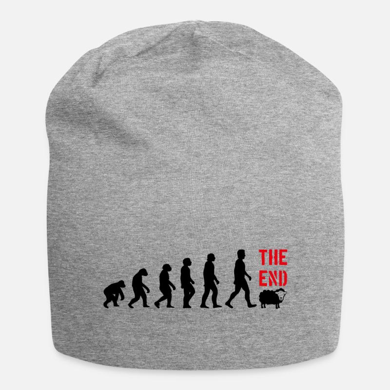 EVOLUTION MENSCH LUSTIG WITZIG DARWIN - Jersey-Beanie - Grau meliert