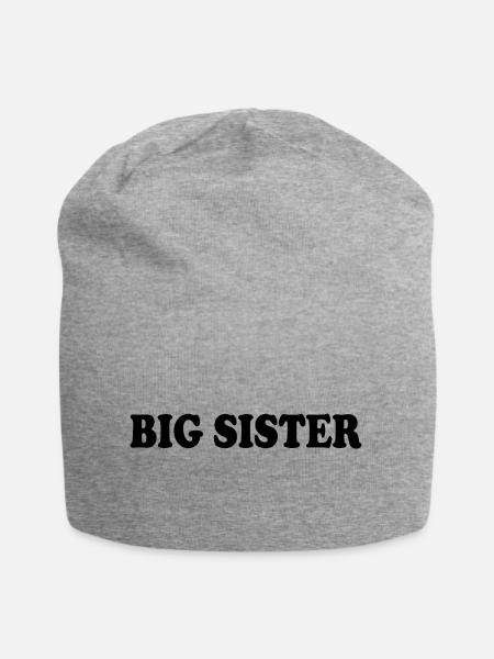 Big sister - Jersey-Beanie - Grau meliert
