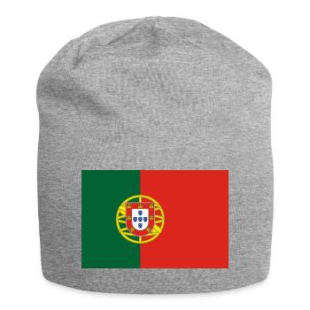 portugal - Bonnet en jersey - gris chiné - Devant