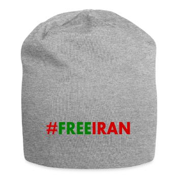 Free iran - Jersey-Beanie - Grau meliert - Vorne