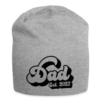 2023, Dad To Be, Schwangerschaftsankündigung - Jersey-Beanie - Grau meliert - Vorne