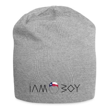 Je suis un garçon texan - Bonnet en jersey - gris chiné - Devant